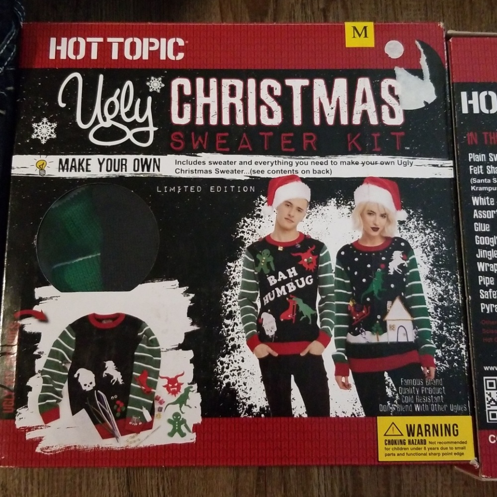 Unisex Ugly Christmas sweater kit (2 available)